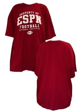 Red ESPN Football T-Shirt